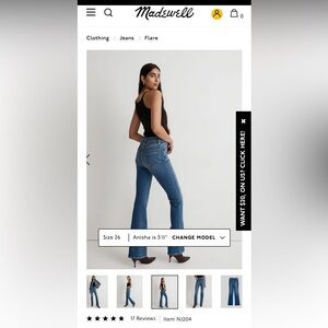 Madewell Skinny Flare